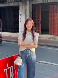 Dianna Top - Cream ตรุษจีน 🌷💖🧧🥮✨ DN-TOP-CREAM