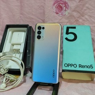 Hp Second Oppo Reno 5 Ram 8/128 Gb Mulus Fullset Ori Garansi Resmi NFC