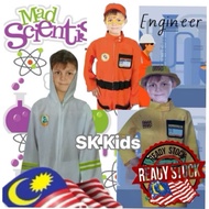 [SKKids]🇲🇾Costume Occupations Contracter Worker  Petroleum Engineer Scientist 3 to 10 Years Cosplay 