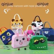 QINJUE Insulated Lunch Box Bags, Thermal Bag  Cloth Cartoon Stereoscopic Lunch Bag,  Thermal Lunch Box Accessories Portable Tote Food Small Cooler Bag