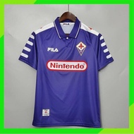 98-99 Fiorentina Home Away Retro Soccer Jersey Football BATISTUTA  #9 1998 1999