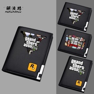G GTA Game Merchandise Wallet Young Male Female Middle School Students Wallet Long Short Style Speed