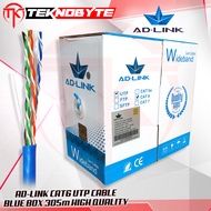 305M Ad-Link Cat6 UTP Cable Blue Box High Quality