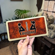 TOILET BOARD • THINKING ROOM ALU GOLD SHEET LUXURY UV PRINTED • HIGH DURABILITY [UV PRINTING]