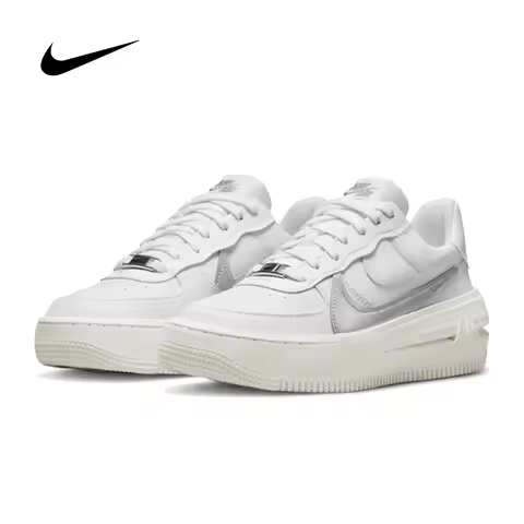 Nike Women's AF1 PLT.AF.ORM Air Force 1 Sneakers Lightweight Comfortable Fashion Casual Skate Shoes 
