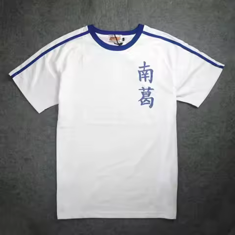 qq78Request7Anime Captain Nankatsu Football Team No.10 Ozora Tsubasa Cosplay Top Tee Shirt Anime Whi