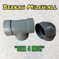 Keni pvc pipe T tee pvc water pipe 4 inch thick