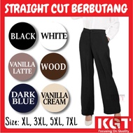 KGT Bamboo Slack LADIES STRAIGHT CUT BUTANG 230 GSM LONG PANTS PLAIN COLOR 982 SELUAR GETAH PANJANG 