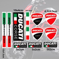 ทั้งเซตสติ๊กเกอร์ติดมอเตอร์ไซต์Fairingโลโก้สติ๊กเกอร์สำหรับKTM Ducati Corsr 795 796 696 1100 1098 1198อิตาลีสติ๊กเกอร์ติดถัง &amp; สติกเกอร์ (สีดำ-แดง)