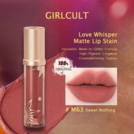Girlcult Love Whisper Matte Lip Stain M63 Sweet Nothing 3.8g/0.13oz Matte-To-Shimmer Lip Stain, Velv