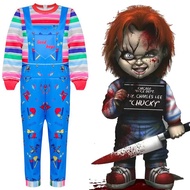 Play Eyecatching Childs Licensed Chucky Costume For Boys Girls And Fun