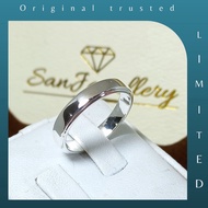 Men's Ring 950 Silver Palladium Platinum White Yellow Gold Engagement Wedding P50 – San950