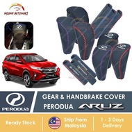 [100% FIT] Perodua ARUZ Genuine Leather Gear Knob Handbrake Cover Produa Aksesori Kereta accessories accessori bodykit