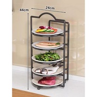 廚房備菜置物架 多功能火鍋架 臺面碗碟收納壁掛多層配菜盤放菜(平行進口）（快遞送貨上門）