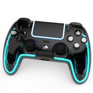 Saitake Controllers for PS4Custom PS4 Remote with Hall 3D Joystick RGB Wireless Game Controllers for