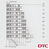 TEAMSTAR DTC Full Extension Synchronized Undermount Slides with 3D Locking Device Magic Move TS10 Se