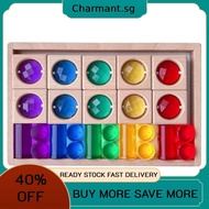 Acrylic Wood Building Blocks Set Sensory Toys for Children Boys Girls 3-6 Year Old