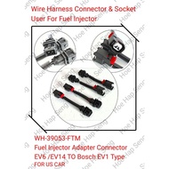 1SET 4Pcs US Car Fuel Injector Adapter Connector Socket EV6 /EV14 TO Bosch EV1 (Price For 1SET 4PC R