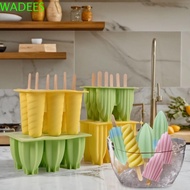 WADEES Ice Cream Mold, DIY Spiral Popsicle Molds, Popsicle Maker Easy To Clean Silicone Healthy Ice Cube Tray Mold Summer