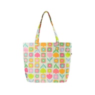 Túi Tote màu kem vải canvas in hình - Layla | Ziczac Design