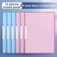 Transparent Side-Open File Folder PP Material Swivel Ring