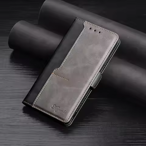 Flip Case For OPPO Realme 2 3 5 5i 6 7 8 Pro Realme X3 X2 X7 C11 C12 C15 C17 C21 Hit Color Leather P