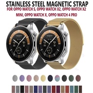 [Ready Stock] Stainless Steel Magnetic Strap Watch Band for Smart Watch Oppo Watch S X X2 X2 Mini Op