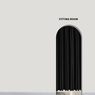 Black Velvet Curtain Modern Minimalist Changing Room Arch Door Partition Popular Womens Clothing Sto