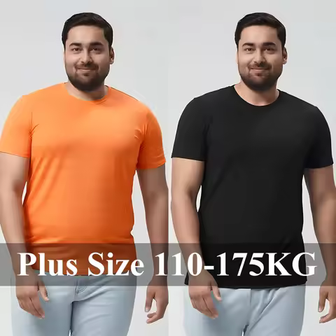 Quick Dry Sports T-shirt Men's Plus Size 6XL 7XL 110-175kg Outdoor Running Hiking Cycling T-shirt Ro