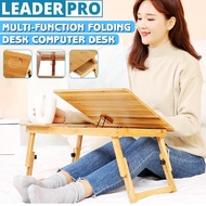 Portable Folding Bamboo Laptop Table Sofa Bed Office Laptop Stand Desk With Fan Bed Table For Notebo