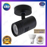 HIGH QUALITY SURFACE MOUNT SINGLE TRACK LIGHT CASING DESIGNER DESIGN COMPATIBLE USE WITH GU10 EYEBALL BULB EASY SIMPLE INSTALLATION