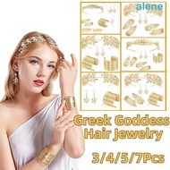 ALENE Women's Wedding Jewelry Set, Baroque Bridal Earrings Greek Goddess Hair Jewelry, Women Jewelry
