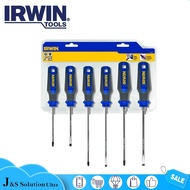 IRWIN 1864830# 6Pcs Slotted & Phillips Pro Comfort Screwdriver Sets