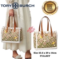 [ORIGINAL] TORY BURCH T Monogram Jacquard Tote Emboroidered Tas Tory