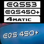 Car Sticker Trunk Tail Label Badge Letter Number Emblem Decal LOGO Mercedes Benz EQS53 EQS450+ AMG 4