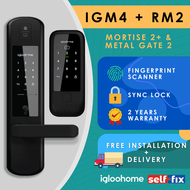 igloohome Bundle - Digital Door &amp; Gate Lock RM2 + IGM4 (FREE Delivery + Installation) 2 Years Warranty