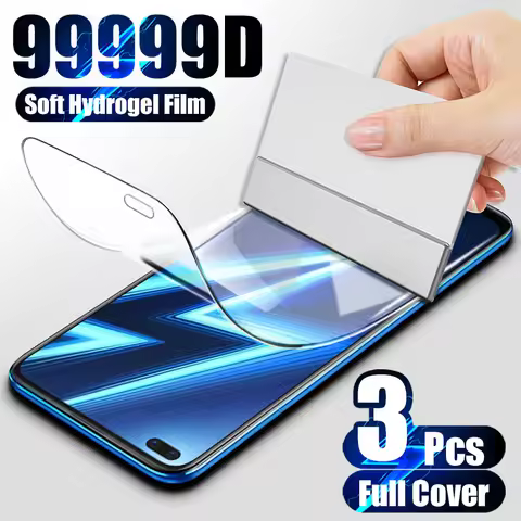 3PCS Hydrogel Film For Realme 10 GT NEO 3 2 5 8i 8 7 6 9 Pro Plus Screen Protector Narzo 30 X2 X50 P
