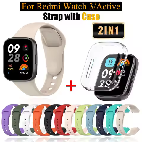 Silicone Strap For Redmi Watch 3/Active Watchbands Strap For Xiaomi Redmi Watch 3 Active/Lite