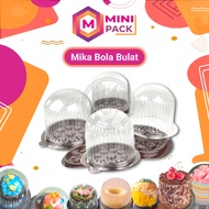 Mika Mini Ball Cake Box Brownies Cake Round Brownies Cup Cake Diameter 8 12 8x8 8x8.5 MINIPACK