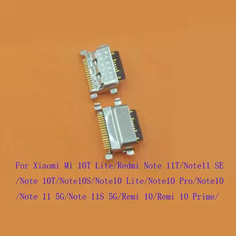 10-500Pcs Dock Port Connector Plug Usb Charger Charging For Xiaomi Mi 10T Lite Redmi Note 10 Pro 11 