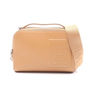 【二手】 LOEWE手提包，斜挎相機包，迷你款，兩用，C565R41X05，駝色皮革，Anagram系列，男士斜挎相機包，迷你款