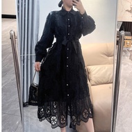 KS 52502 DRESS MIDI SARAH EMBROIDERED IMPORT