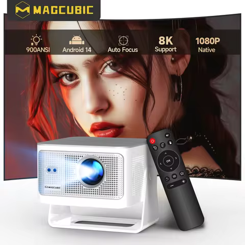 Magcubic HY350Max 900ANSI Auto Focus Projector Android 14 Support 8K Native 1080P with Wifi6 BT5.4 1