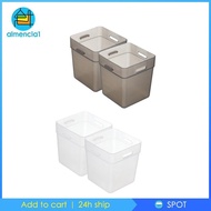[Almencla1] 2Pcs Refrigerator Organizer, Refrigerator Side Door Storage Container, Refrigerator Storage Bins