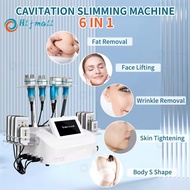Newest 6 in 1 cavitation machine 40k laser rf fat lipo cavitation slimming machine Ems pads Lipocavi