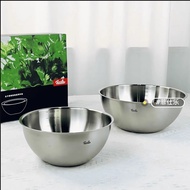 German Fissler Fissler 304 Thickened 2-Piece Set Food Grade Stainless Steel Basin Kitchen Mixing Bow