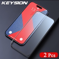 Keysion kính cường lực bọc hoàn toàn cho iPhone 16e phủ keo toàn bộ HD điện thoại trong suốt bảo vệ 