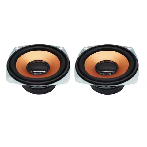 2 PCS/lot 3 Inch Bass Speaker Square 4 Ohm 10W Midrange Woofer DIY BT Subwoofer Loudspeaker For Home
