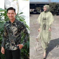 Couple Kimono Dress Lucia Wisuda Baju Pasangan Kondangan Tunangan Lamaran Rayya Gamis Polos Outer Br