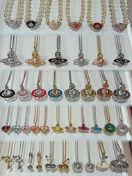 (正品閒置) Vivienne Westwood 西太后 Orb 立體土星項鍊 冰川藍 中號